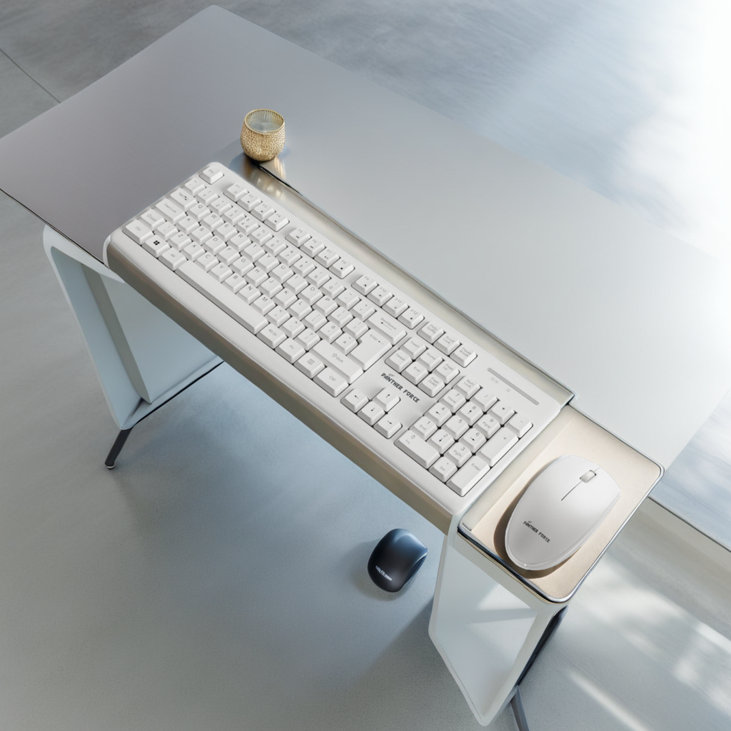 Panther Force Wireless Keyboard & Mouse Combo - PF292 | Ergonomic Design | Adjustable DPI | Long Battery Life | Plug-and-Play