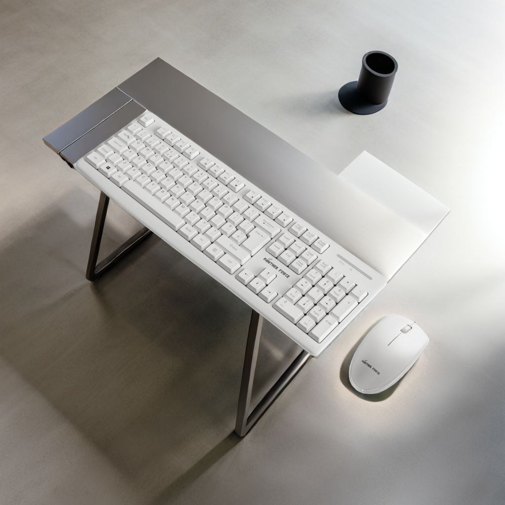Panther Force Wireless Keyboard & Mouse Combo - PF292 | Ergonomic Design | Adjustable DPI | Long Battery Life | Plug-and-Play