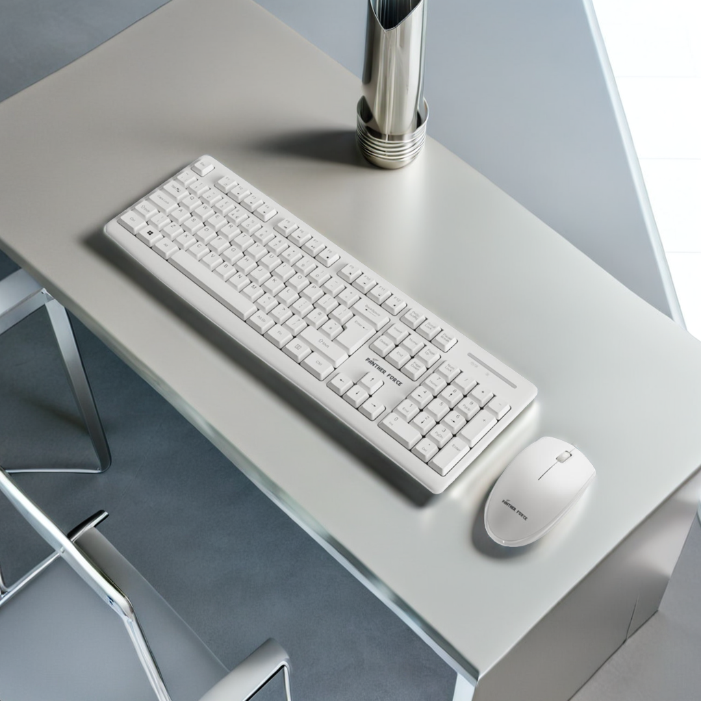 Panther Force Wireless Keyboard & Mouse Combo - PF292 | Ergonomic Design | Adjustable DPI | Long Battery Life | Plug-and-Play