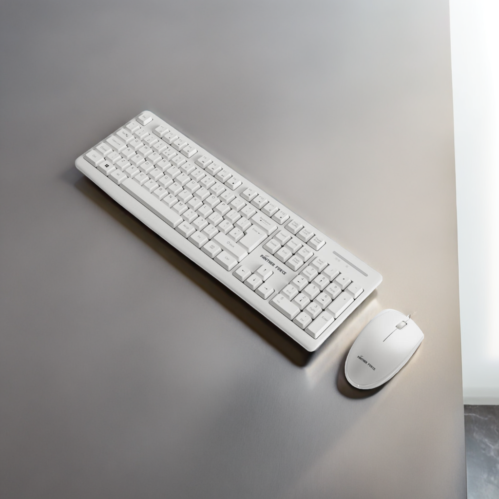 Panther Force Wireless Keyboard & Mouse Combo - PF292 | Ergonomic Design | Adjustable DPI | Long Battery Life | Plug-and-Play