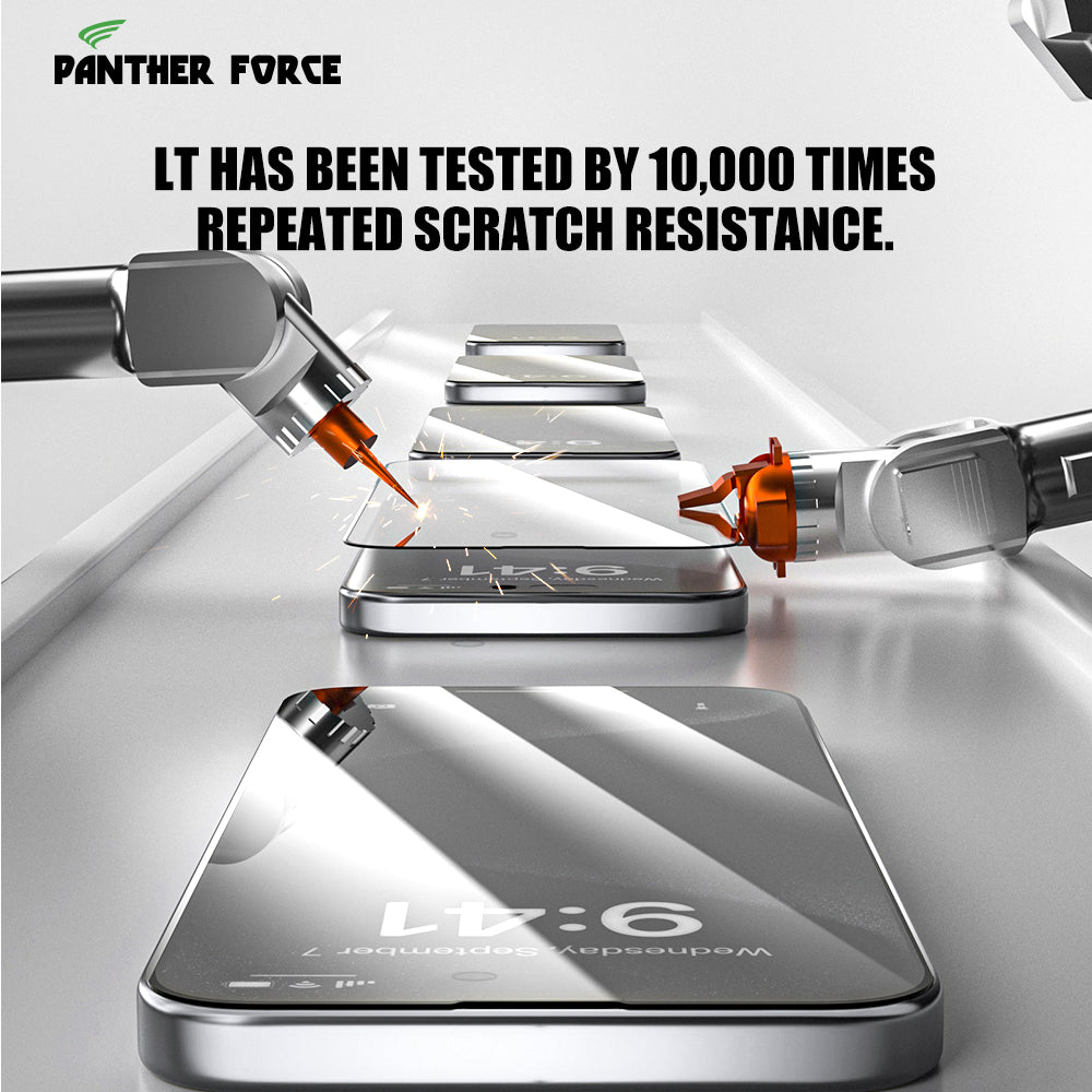 PANTHER FORCE 8K MAGIC GLASS BOX SCREEN PROTECTOR WITH PRIVACY & ALIGNMENT MOUNTING COVER FOR iPHONE X/XS/XR to 16PROMAX