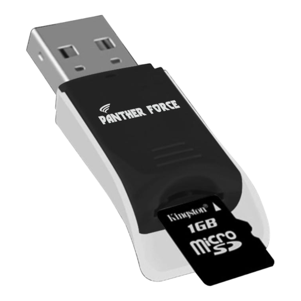 Panther Force Micro SD USB 2.0 Card Reader - PF126- High-Speed Data Transfer & Universal Compatibility