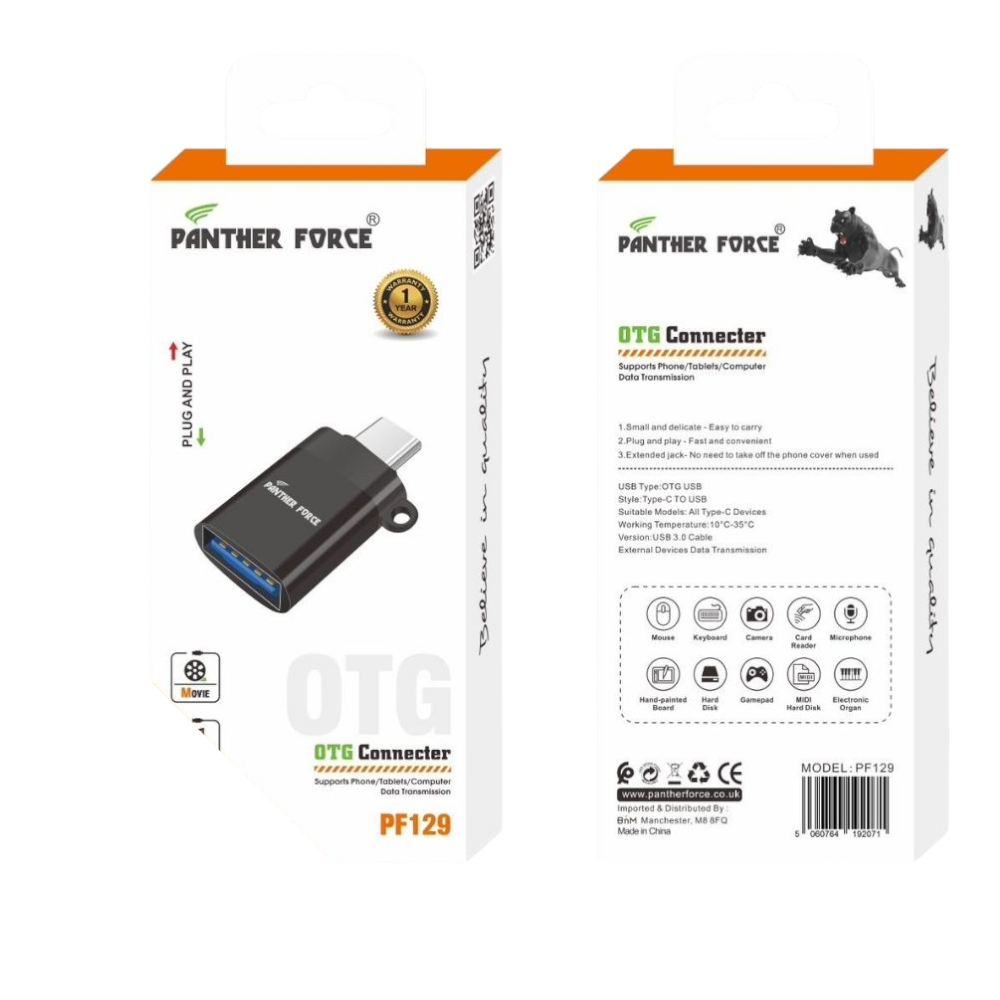 Panther Force OTG Connector - PF129 - Universal Connectivity for USB Devices