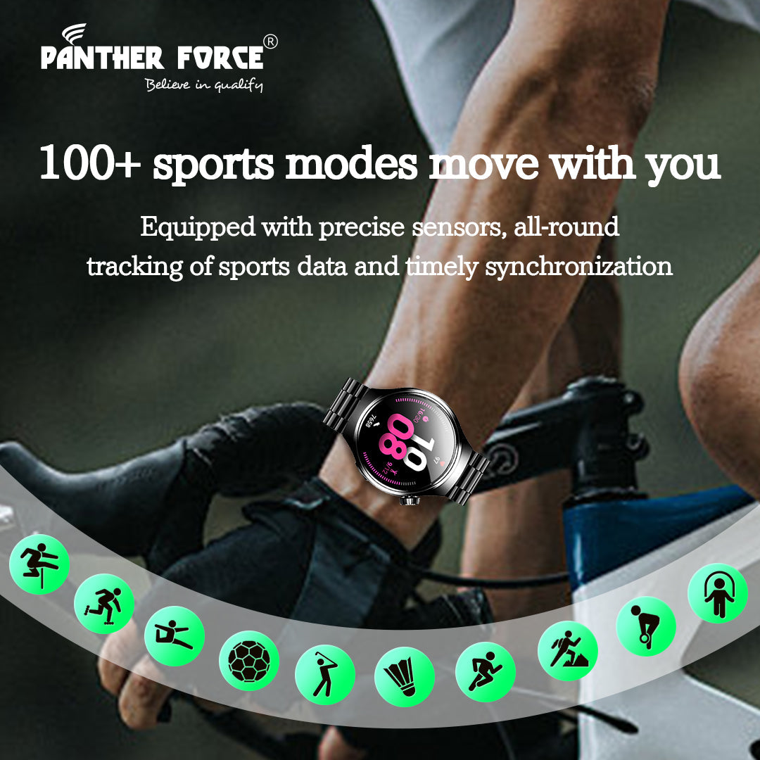 PANTHERFORCE 1.52" 3D Spherical Screen SmartWatch (PF301)