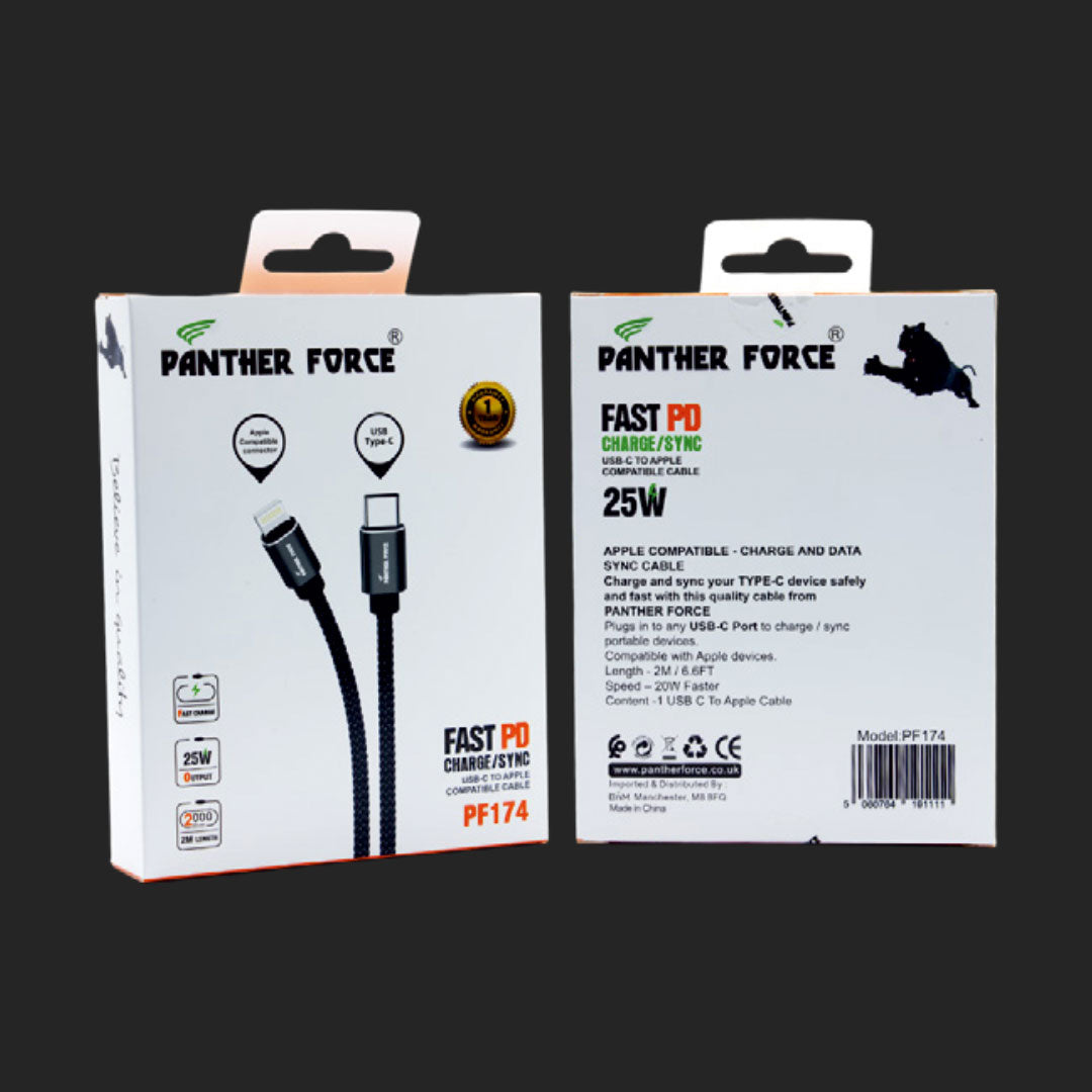 Panther Force PD20W Type-C to iPhone Cable 2M - PF174