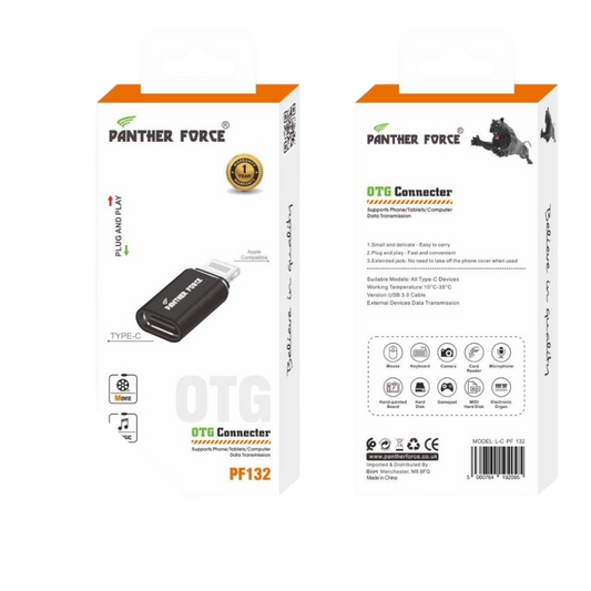 Panther Force Apple OTG Connector - PF132 - Seamless USB Connectivity for Lightning Devices