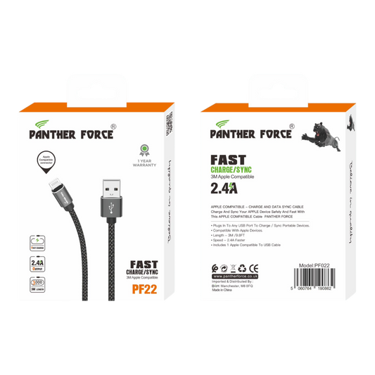 Panther Force C-C Cable Standard - PF192 - Fast Charging & Data Transfer for Micro USB Devices