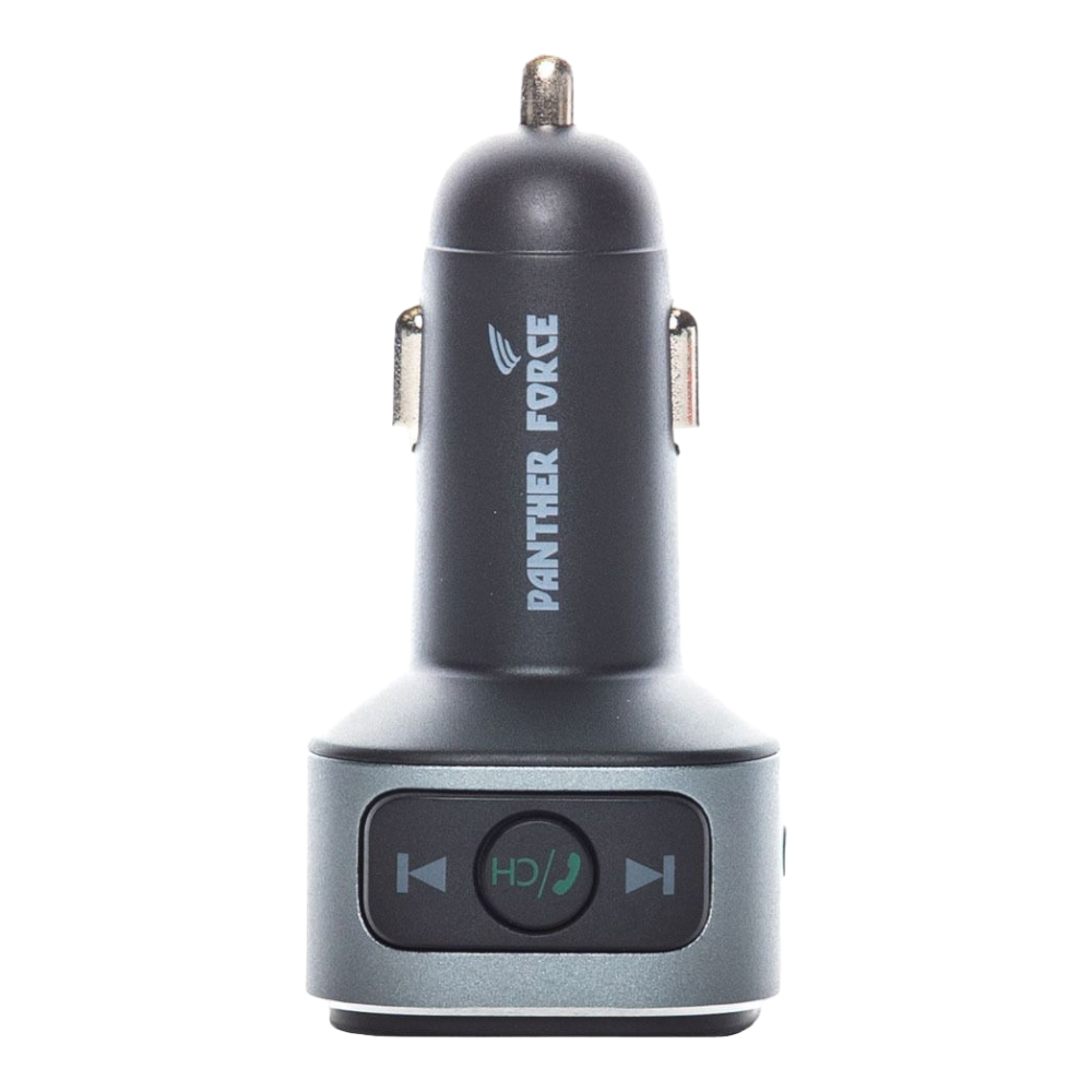 Panther Force 18W Wireless FM Car Kit with Type-C Car Charger (Multi-Light) – PF48 | Fast Charging, FM Transmitter, and LED Design