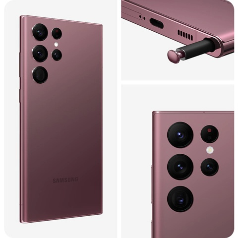 SAMSUNG S22 ULTRA 128GB | BURGUNDY COLOUR | USED PHONE | A GRADE | UNLOCKED